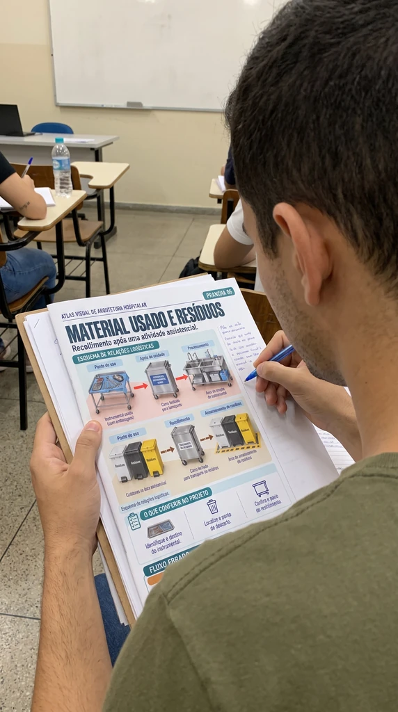 Leitura de fluxos de resíduos em material impresso